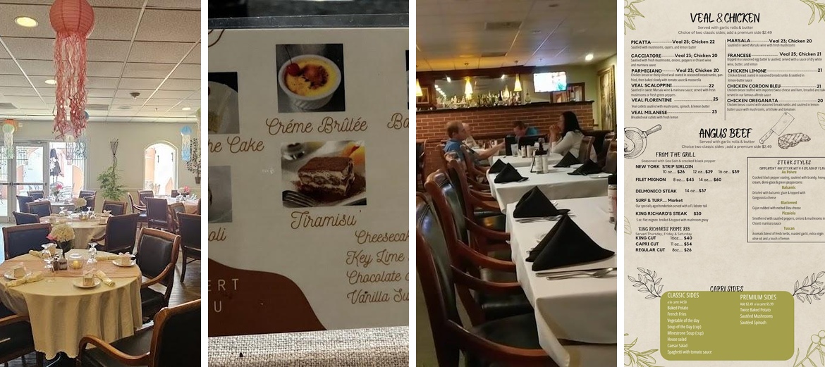 Capri By Mayamex Restaurant Menu