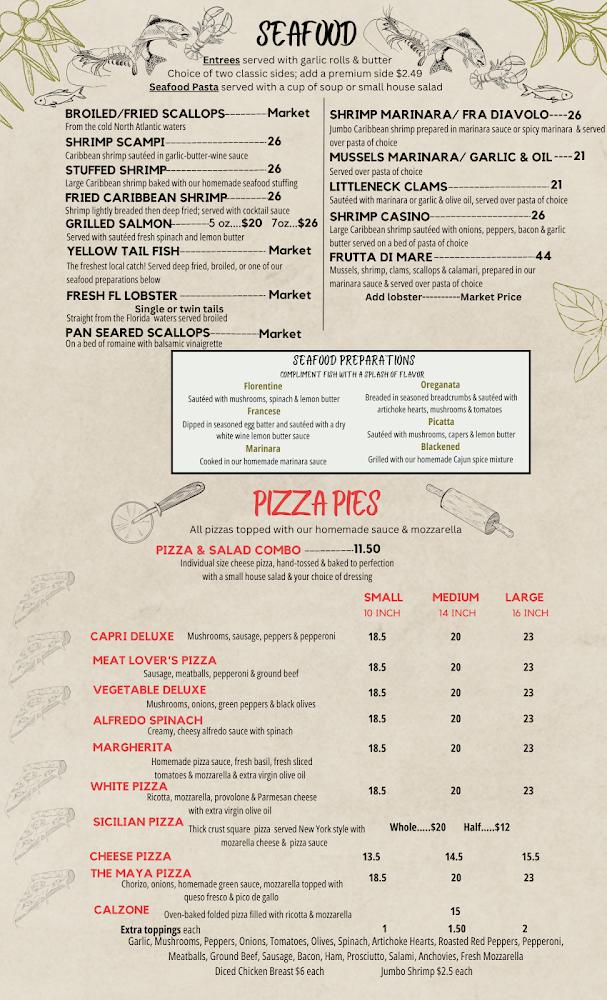 Capri By Mayamex Restaurant Menu image 3